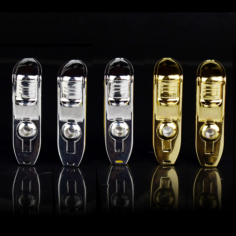 New Arrival Wholesale COHIBA Accessories Pocket Quality Metal Snake Mouth Shape Butane Gas Windproof 3 Torch Jet Flame Lighter
New Arrival Wholesale COHIBA Accessories Pocket Quality Metal Snake Mouth Shape Butane Gas Windproof 3 Torch Jet Flame Lighter