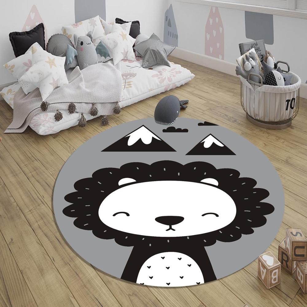 Else Gray Black Lions Mountain 3d Pattern Print Anti Slip Back Round Carpets Area Round Rug For Kids Baby Children Room, As pic
Else Gray Black Lions Mountain 3d Pattern Print Anti Slip Back Round Carpets Area Round Rug For Kids Baby Children Room, As pic