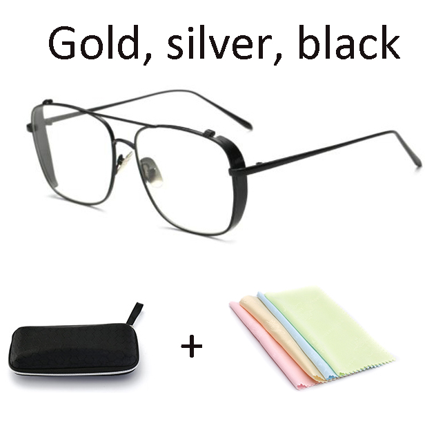 Rock style luxury sunglasses for men square clear lens glasses mens black gold silver metal full frame vintage sunglasses
Rock style luxury sunglasses for men square clear lens glasses mens black gold silver metal full frame vintage sunglasses