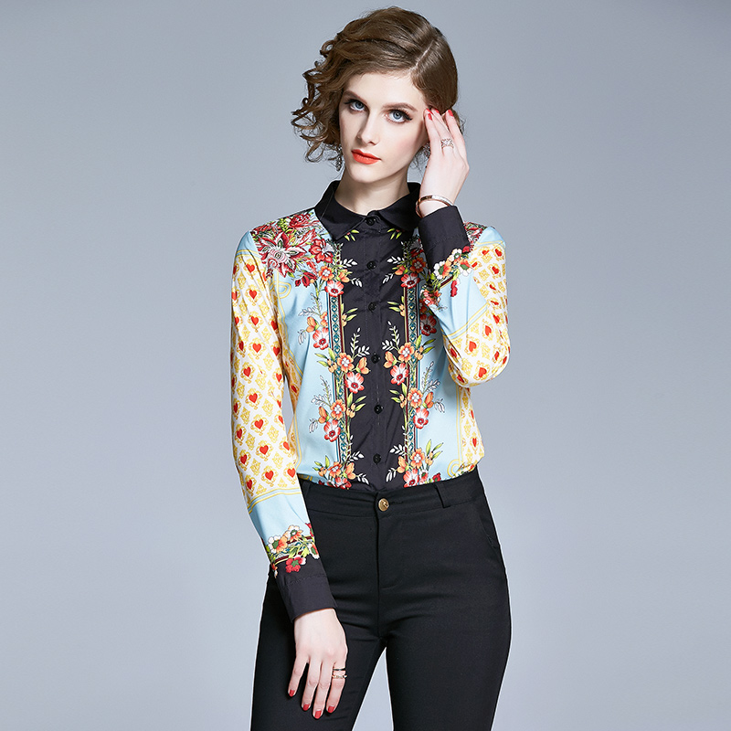Wholesale Ladies Elegant Floral Print Blouses 2020 Spring Summer Runway Designer Women Slim Shirts Long Sleeve Lapel Neck Casual Office Tops, Customize
Wholesale Ladies Elegant Floral Print Blouses 2020 Spring Summer Runway Designer Women Slim Shirts Long Sleeve Lapel Neck Casual Office Tops, Customize