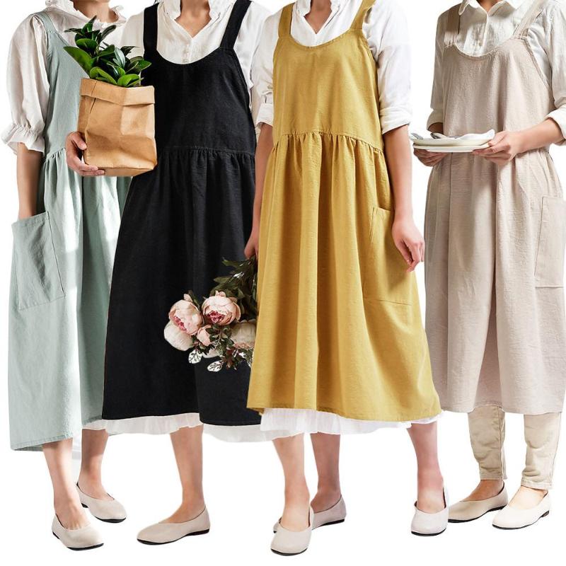 Literature and Art Cotton and Linen Apron Home Baking Cleaning Dress Apron Restaurant Florist Work Clothes
Literature and Art Cotton and Linen Apron Home Baking Cleaning Dress Apron Restaurant Florist Work Clothes