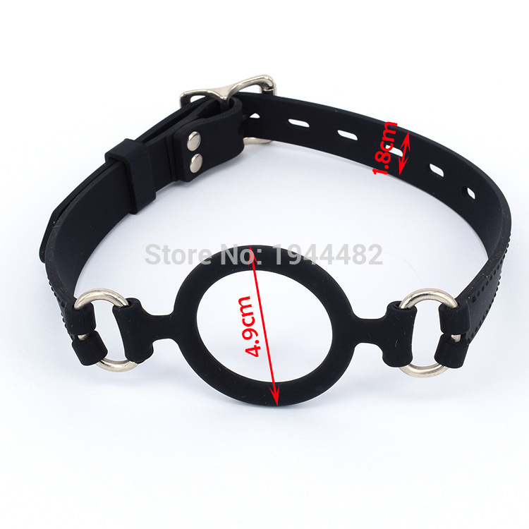 SODANDY Open Mouth Gag Silicone Ball Gag Sex Slave Sex Toys For Women Bondage Restraint O Ring Gag Adult Game For Couple Torture C18112701