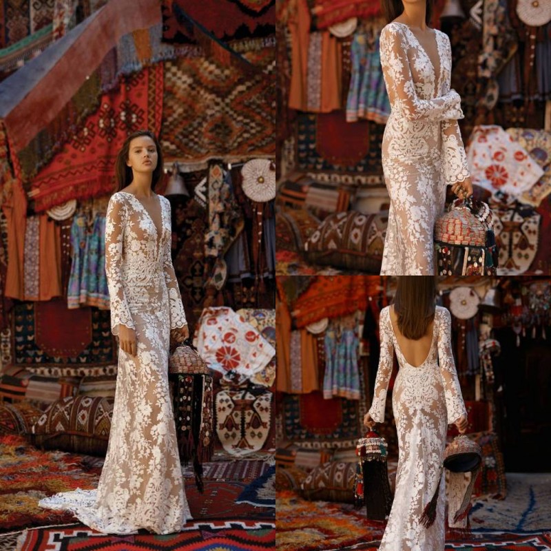 2020 Sexy Mermaid Wedding Applique Lace Dresses Wedding Dresses Sweep Train Backless Train Bridal Gowns Vestidos De Novia, Red
2020 Sexy Mermaid Wedding Applique Lace Dresses Wedding Dresses Sweep Train Backless Train Bridal Gowns Vestidos De Novia, Red