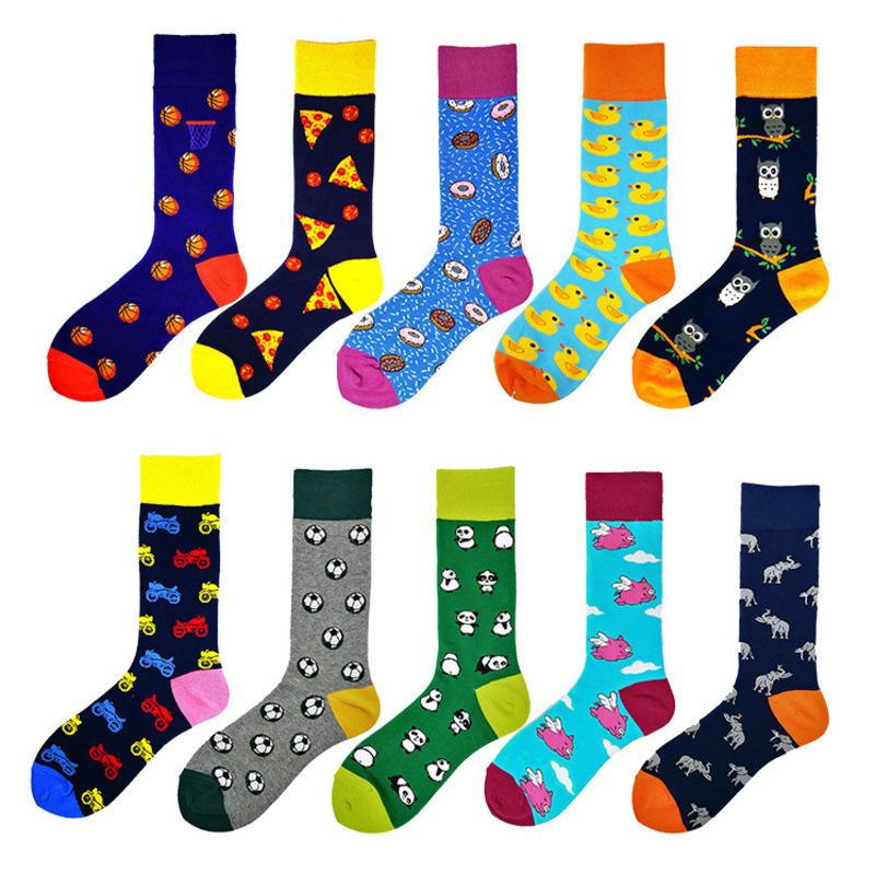 Fashion Lovely Cartoon Duck Pig Panda Men Socks Funny Harajuku Hip Hop Breathable Happy Socks Calcetines Hombre 2pcs=1pairs, Lucky yellow duck
Fashion Lovely Cartoon Duck Pig Panda Men Socks Funny Harajuku Hip Hop Breathable Happy Socks Calcetines Hombre 2pcs=1pairs, Lucky yellow duck