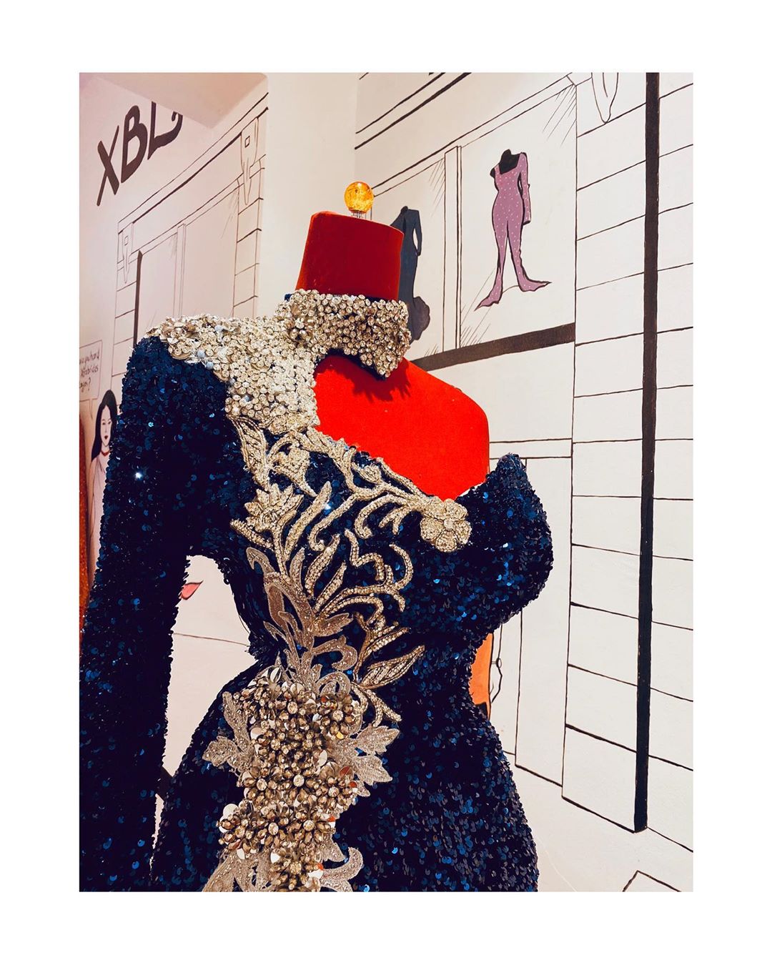 arabic aso ebi navy blue sexy evening dresses lace beaded mermaid prom dresses high split formal party second reception gowns zj332