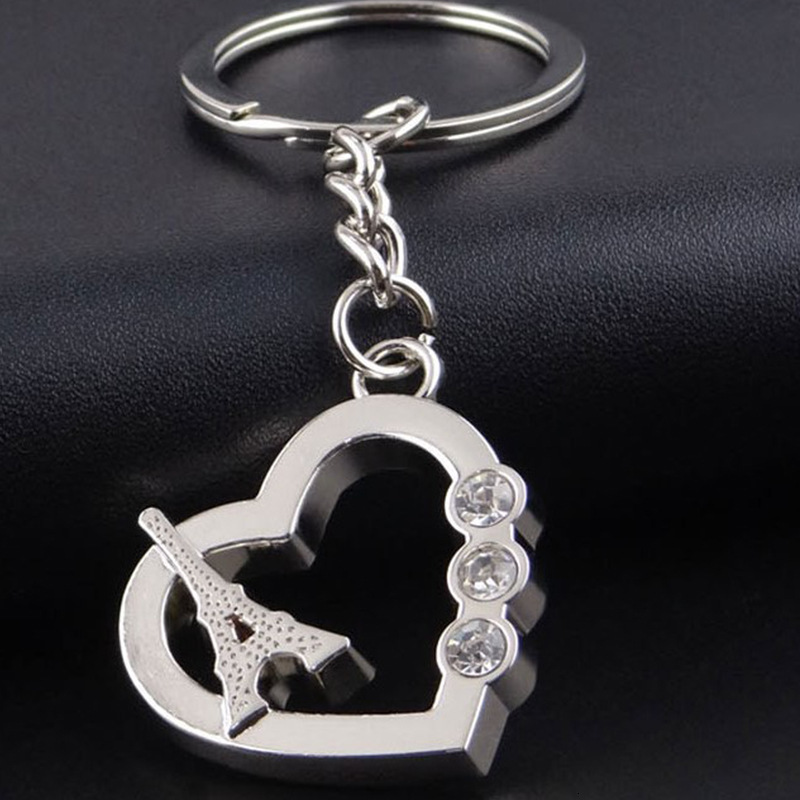 Heart Keychain-shaped Eiffel Tower Key Chain Women Car Keyring Simple New Valentine's Day Gifts
Heart Keychain-shaped Eiffel Tower Key Chain Women Car Keyring Simple New Valentine's Day Gifts