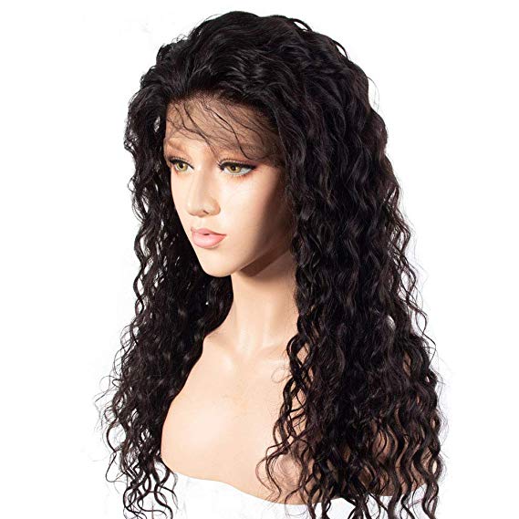Water wave Lace Front Wigs Human Hair Wet and Wavy Wig for Women 150% Density Ocean Frontal Brazilian Remy diva1