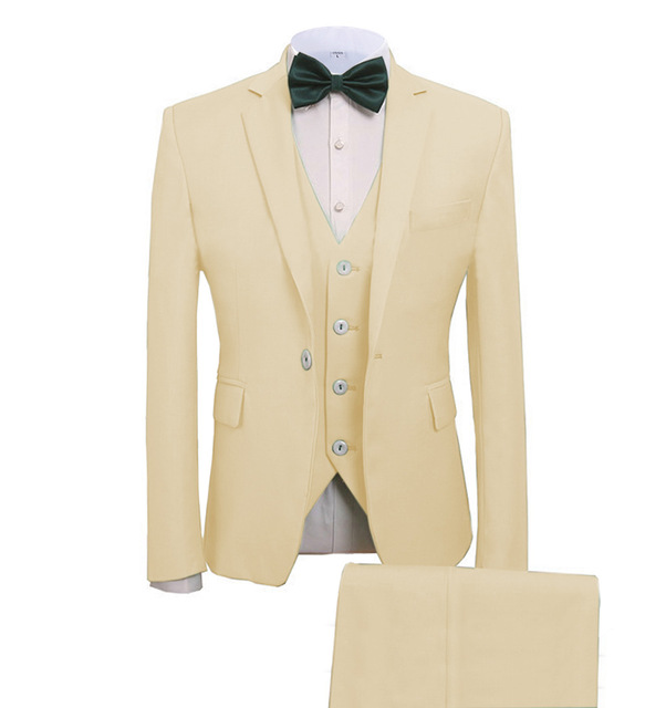 New Arrival Colorful Men Suits 3 Pieces Slim Fit Business Suits Groom Tuxedos for Formal Wedding suit(Blazer+Pants+Vest, Purple
New Arrival Colorful Men Suits 3 Pieces Slim Fit Business Suits Groom Tuxedos for Formal Wedding suit(Blazer+Pants+Vest, Purple