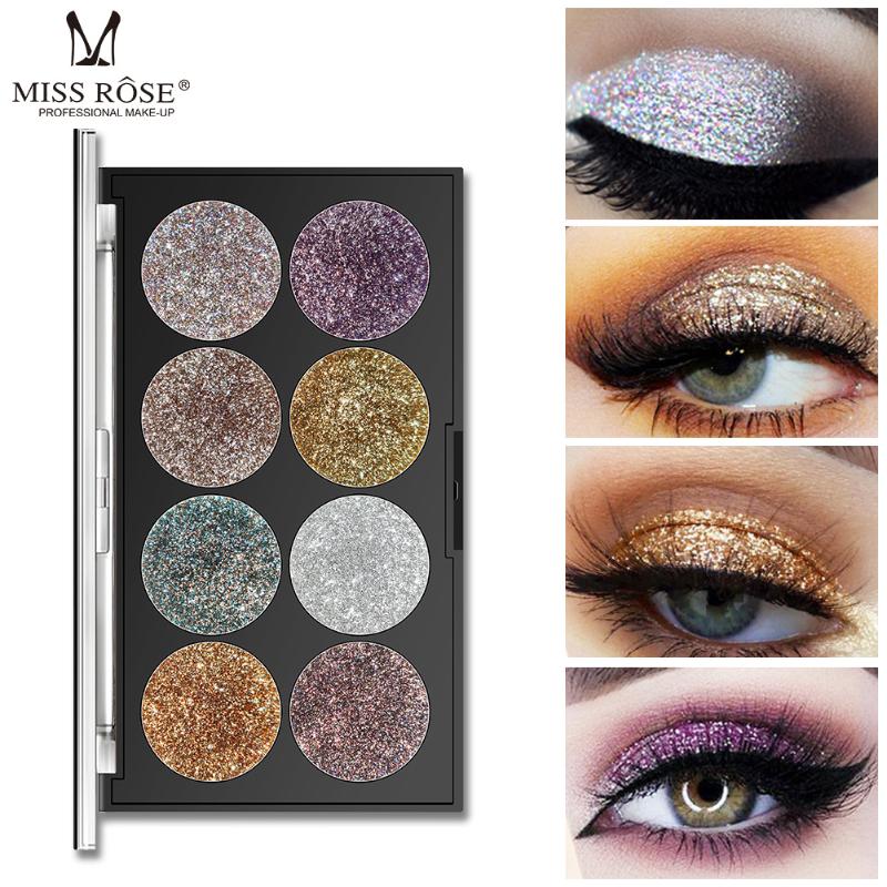 MISS ROSE Eyeshadow Palette 8Colors Glitter Eye Shadow Diamond Pigment Makeup Pallete Maquillage Facial Tools Make Up Eyeshadow, M1
MISS ROSE Eyeshadow Palette 8Colors Glitter Eye Shadow Diamond Pigment Makeup Pallete Maquillage Facial Tools Make Up Eyeshadow, M1