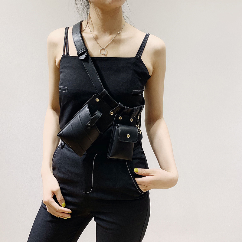2019 Waist Bag Women Black Waist Fanny Packs Belt Bag Leather Chest Handbag Black Color New Fashion High Quality Belt
2019 Waist Bag Women Black Waist Fanny Packs Belt Bag Leather Chest Handbag Black Color New Fashion High Quality Belt