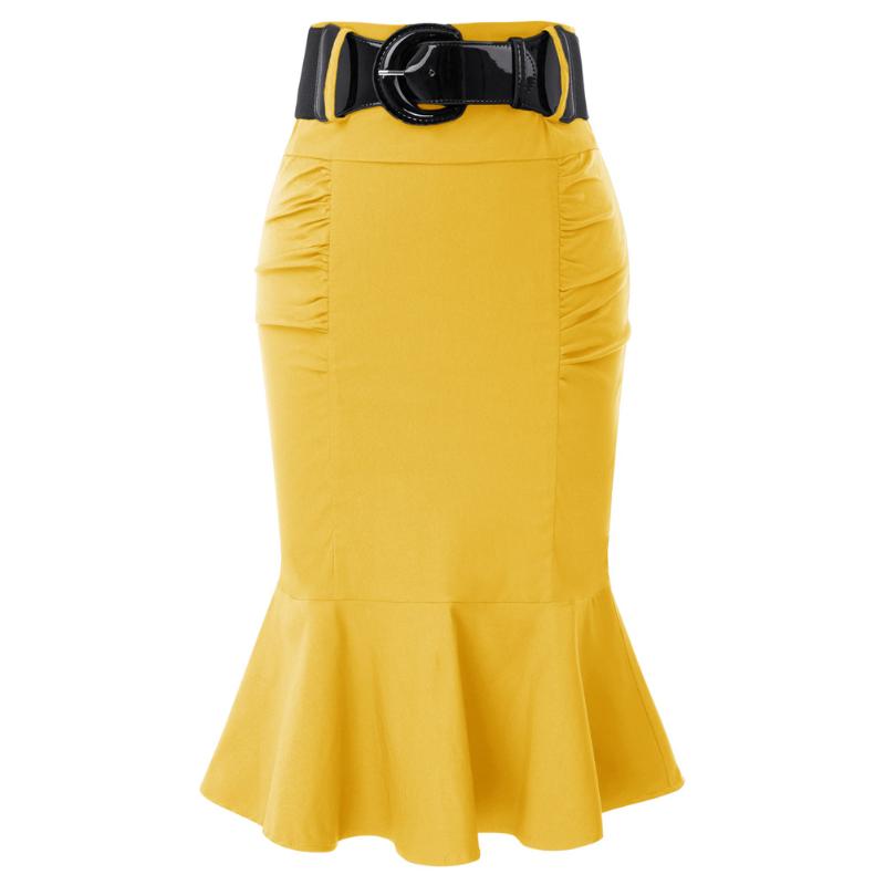 Sexy Womens Mermaid Tail Midi Skirt Hips Bodycon Pencil Skirt Matched Belt 2020, Black
Sexy Womens Mermaid Tail Midi Skirt Hips Bodycon Pencil Skirt Matched Belt 2020, Black