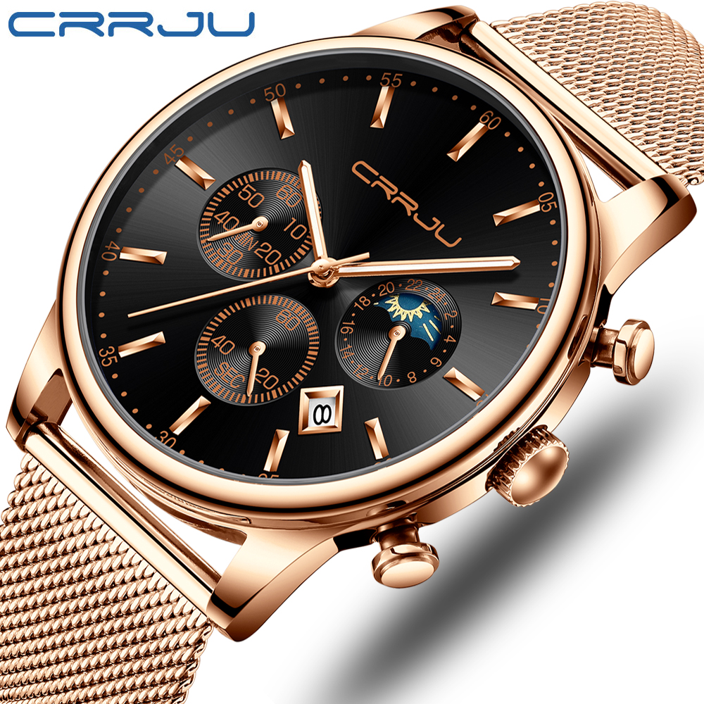 reloj hombre CRRJU Top Luxury Men Multifunction Watches Waterproof Business Casual Quartz Date Wrist Watch Male Mesh Strap Clock, Slivery;brown
reloj hombre CRRJU Top Luxury Men Multifunction Watches Waterproof Business Casual Quartz Date Wrist Watch Male Mesh Strap Clock, Slivery;brown