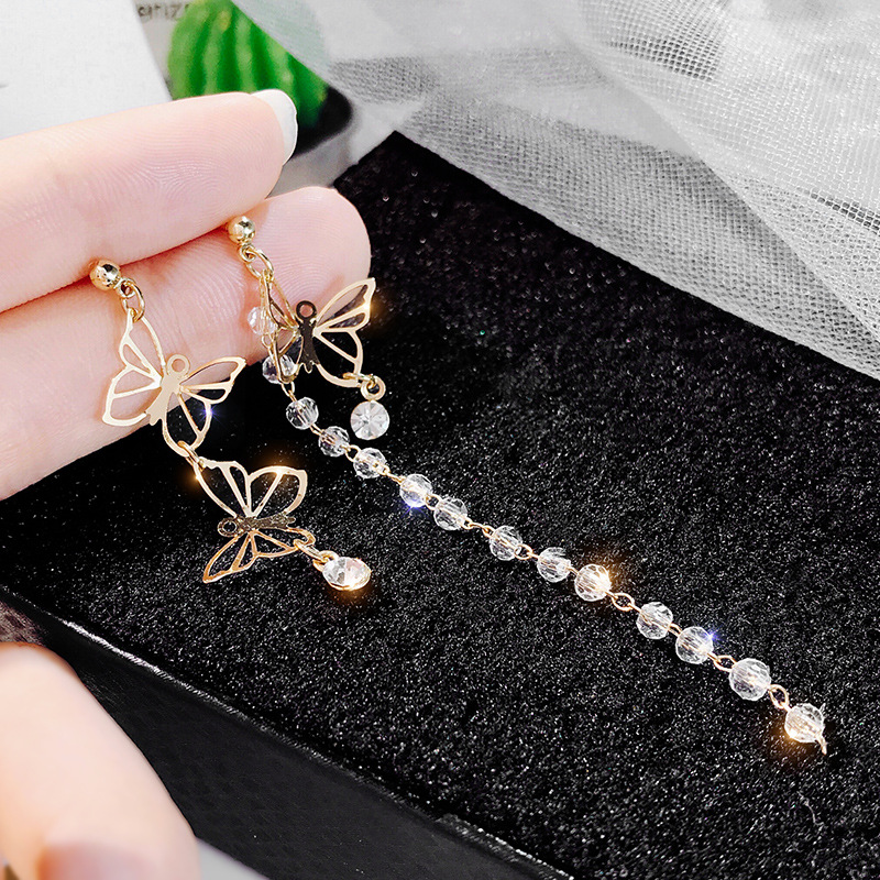 Butterfly Crystal Long Earrings for Women Tassel Cute Drop Earring Vintage Korean Woman Dangle Brincos 2020 Pendientes Jewelry
Butterfly Crystal Long Earrings for Women Tassel Cute Drop Earring Vintage Korean Woman Dangle Brincos 2020 Pendientes Jewelry