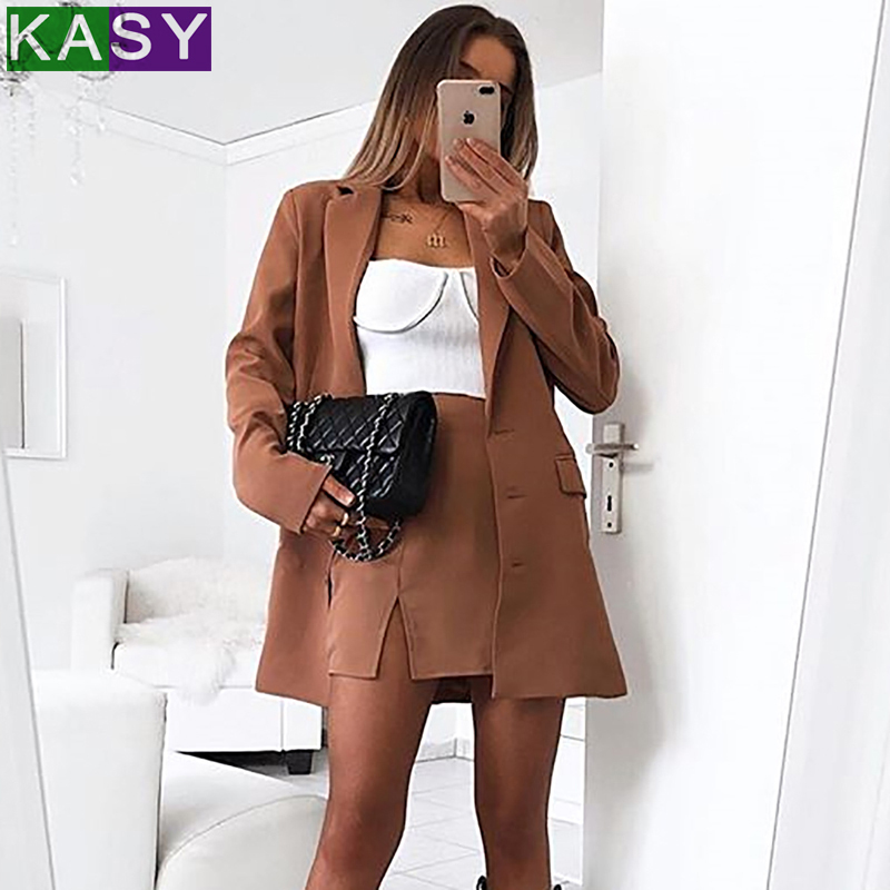 Womens Long Khaki Blazers for Autumn Winter 3 Buttons 2019 Female Formal Work Blazers with Pockets Casual Solid Jacket Suits
Womens Long Khaki Blazers for Autumn Winter 3 Buttons 2019 Female Formal Work Blazers with Pockets Casual Solid Jacket Suits
