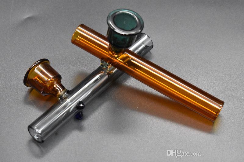 Cheap Quality labs tobacco hand pipes Mini Smoking steamrollers Pipes glass Smoking hand Pipe Small Popular shape tobacco pipes