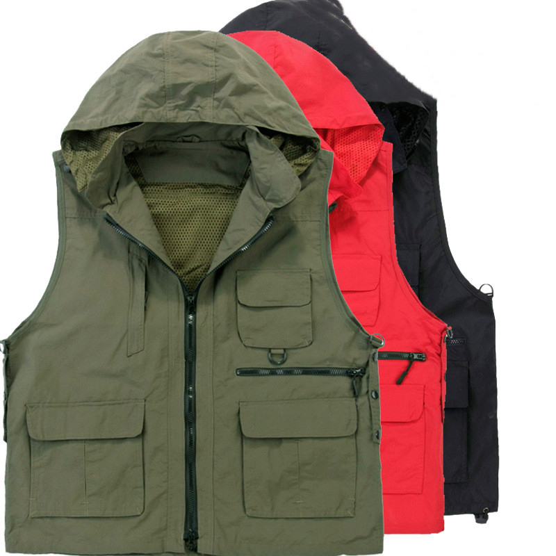 Summer Photography Quick-drying Vest Men's Women's Multi-pocket Stand Collar Hat Outdoor Hiking Sport Fishing Mesh Waistcoat, Black
Summer Photography Quick-drying Vest Men's Women's Multi-pocket Stand Collar Hat Outdoor Hiking Sport Fishing Mesh Waistcoat, Black