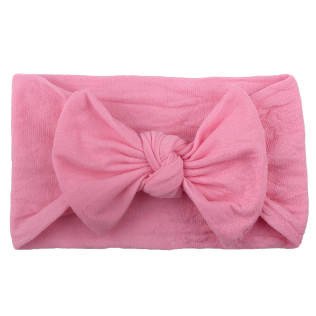 Turban Baby Headband Girl Soft Nylon Headwraps Bow Knot Headbands Stretchy Hair Bands Children Little Girls Fashion Hair Accessories