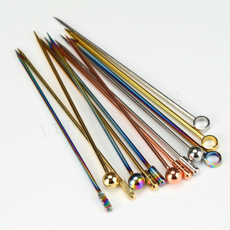 Martini cocktail picks olive fork fruit sign decoration 304 stainless steel color plated titanium fruit needle barware
Martini cocktail picks olive fork fruit sign decoration 304 stainless steel color plated titanium fruit needle barware