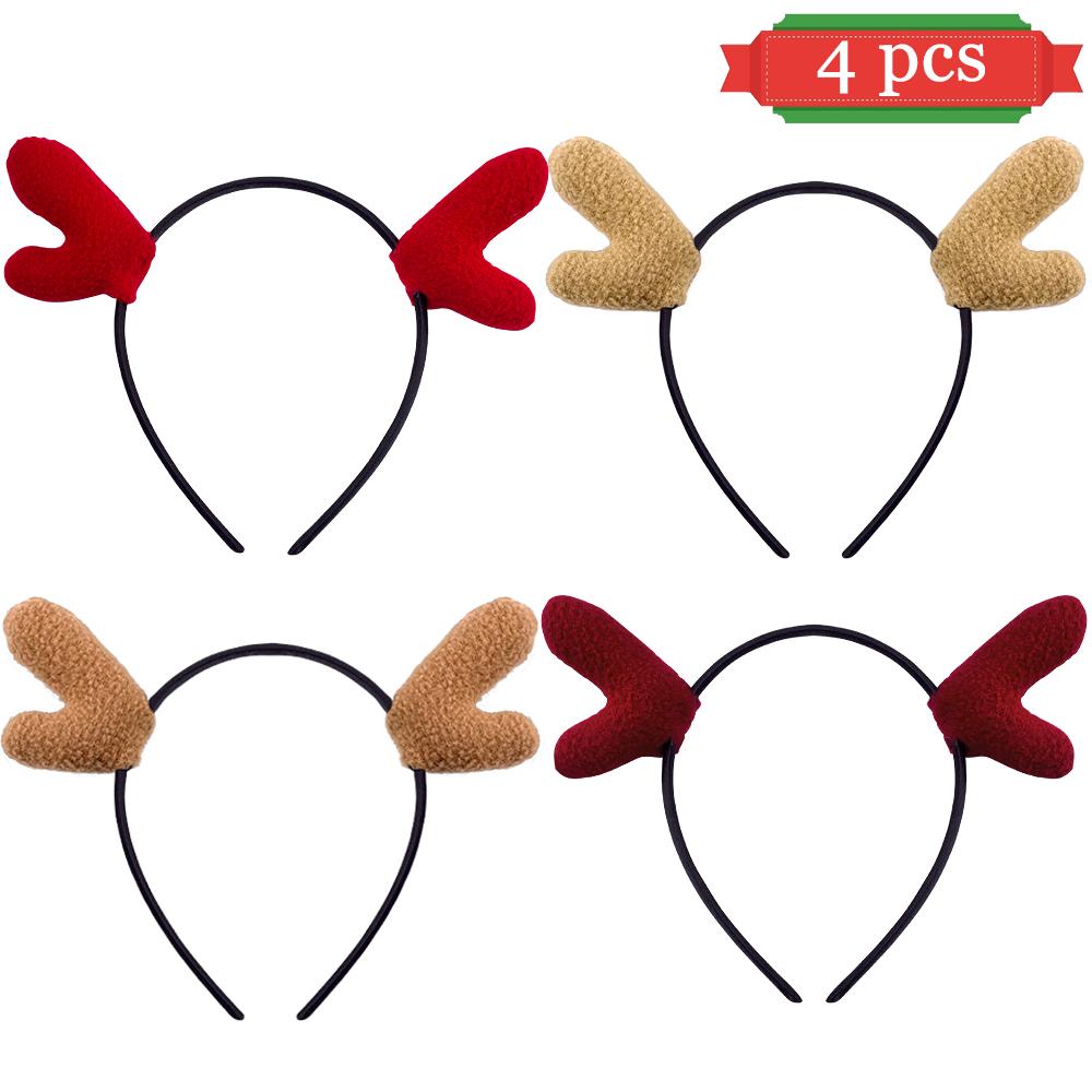 

AIR&TREE-D antlers Headband Festive Christmas Hair Hoops Headdress Headwear Favors Hair Accessories for Cosplay Masquerade Party