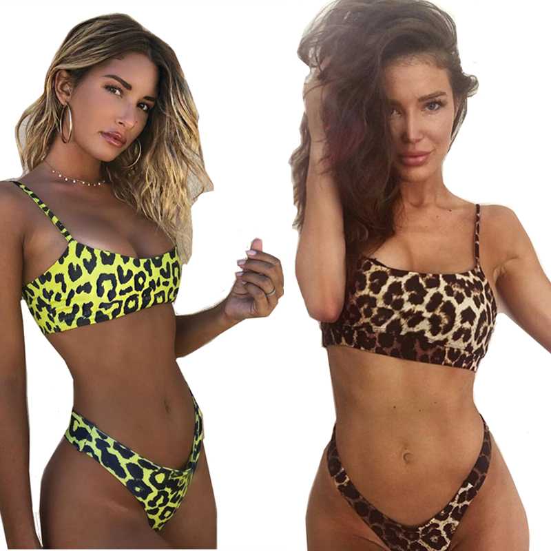 

Sexy Snakeskin Bikinis Women Swimwear Leopard Biquini Swim Suit Beachwear Mini Bikini Swimming Women Push Up Swimsuit Female