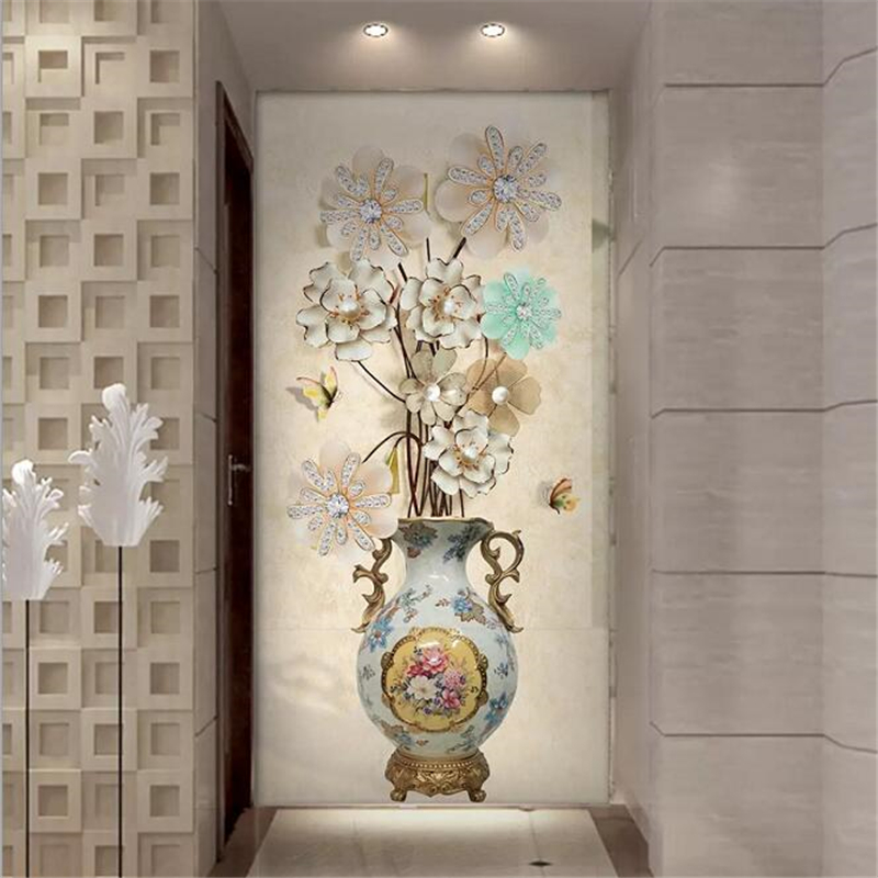 Custom wallpaper fashion 3D photo murals papel de parede stereo blossom rich vase entrance bedroom background wall paper mural, As pic
Custom wallpaper fashion 3D photo murals papel de parede stereo blossom rich vase entrance bedroom background wall paper mural, As pic