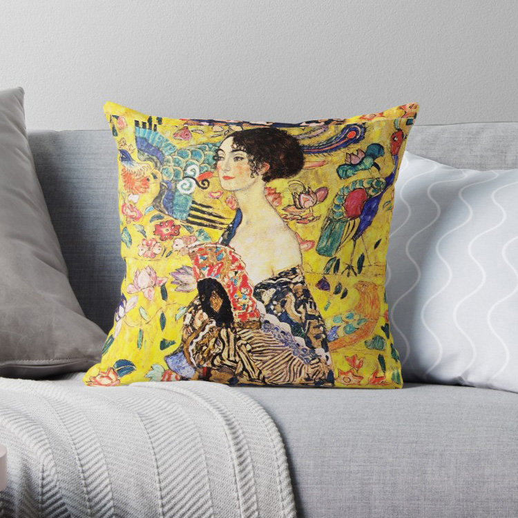 HD. Lady with fan, by Gustav Klimt Pillow Covers Cases Pattern Nordic Cover Cushion Pillowcase Square Print Pillow Case, As pic
HD. Lady with fan, by Gustav Klimt Pillow Covers Cases Pattern Nordic Cover Cushion Pillowcase Square Print Pillow Case, As pic