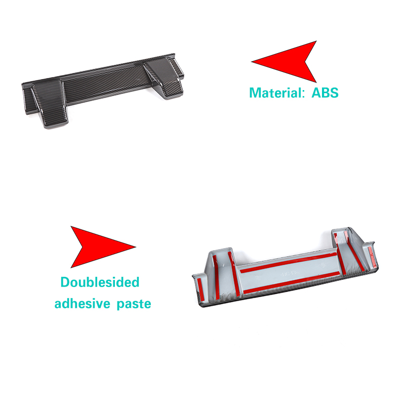 ABS Car Rear License Plate Lamp Carbon Fiber Decoration For Jeep Wrangler JL Auto Exterior Accessories