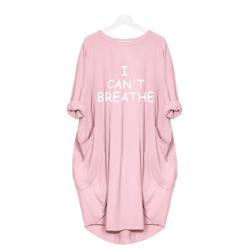 I Can't Breathe Women Summer Dresses Letter Printed Trendy Ladies Dress Casual Loose Long Sleeve Fashion Apparel Summer New Style, Blue
I Can't Breathe Women Summer Dresses Letter Printed Trendy Ladies Dress Casual Loose Long Sleeve Fashion Apparel Summer New Style, Blue