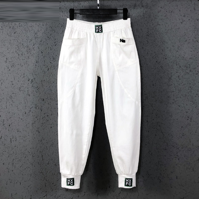 New Arrival Spring Summer Korea Fashion Women Elastic Waist Loose White Jeans All-matched Casual Cotton Denim Harem Pants S982
New Arrival Spring Summer Korea Fashion Women Elastic Waist Loose White Jeans All-matched Casual Cotton Denim Harem Pants S982