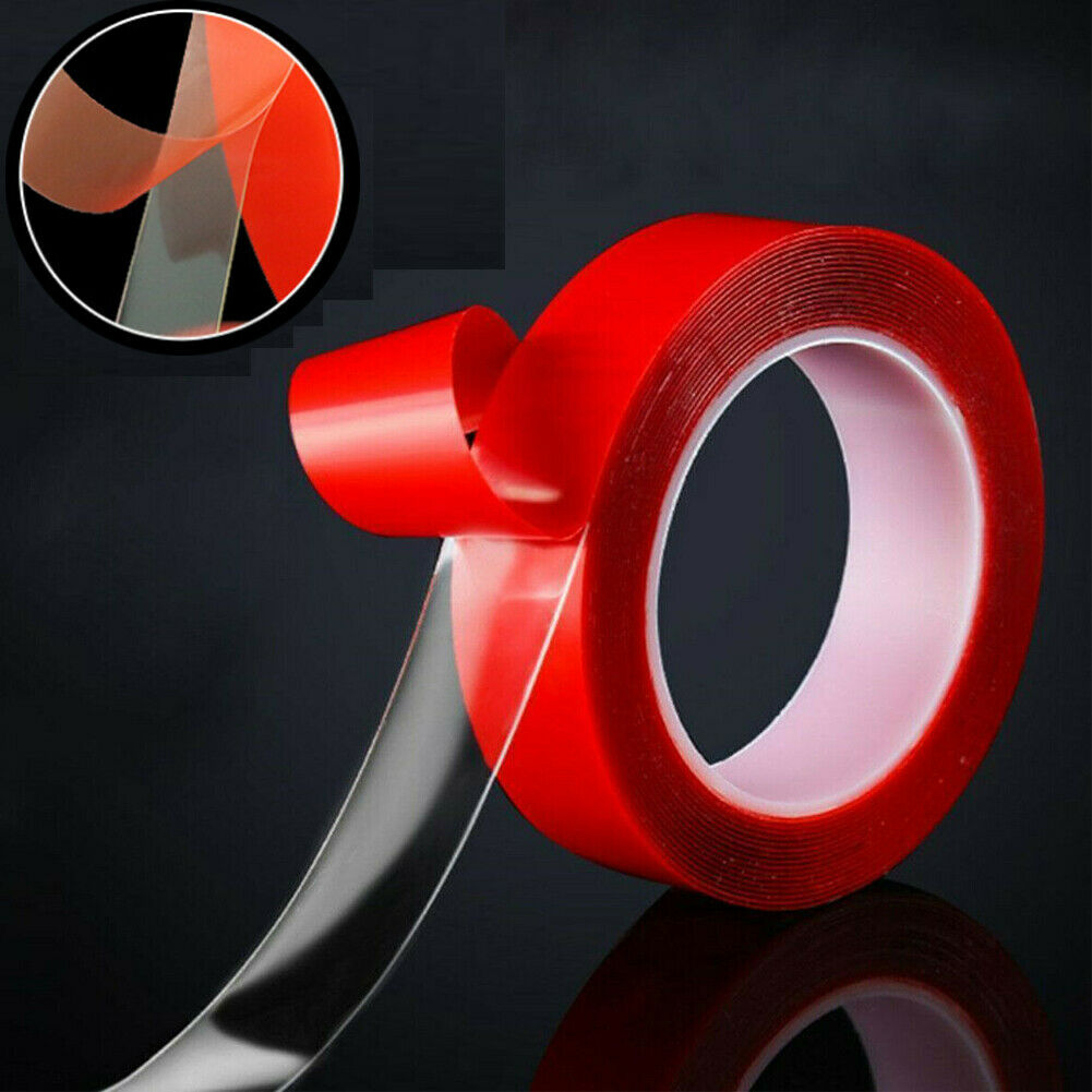 Doublesided Gel Grip Tape Sticker Traceless Washable Adhesive Tape Nano Technology Reuse Removable Tapes Indoor Outdoor8765717