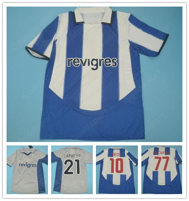 Retro 2001 10 DECO CAPUCHO Soccer Jersey 2003 2004 CARVALHO Football Shirt Kits classic 77 McCARTHY 11 DERLEI MANICHE MACIEL calcio
Retro 2001 10 DECO CAPUCHO Soccer Jersey 2003 2004 CARVALHO Football Shirt Kits classic 77 McCARTHY 11 DERLEI MANICHE MACIEL calcio