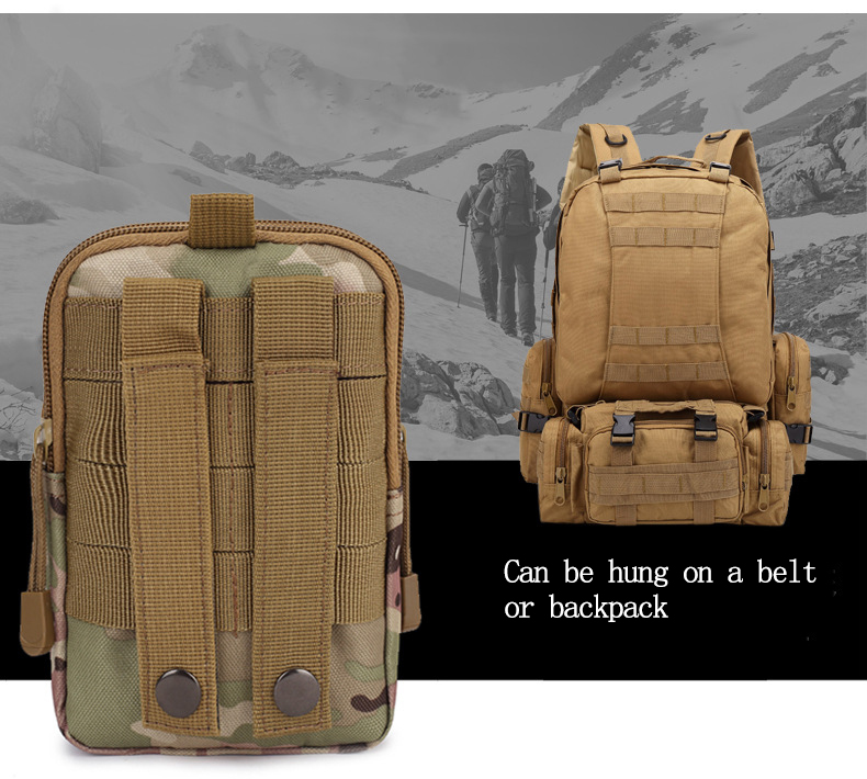 Men Tactical Molle Pouch Belt Waist Pack Bag Small Pocket Military Waist Pack Running Pouch Travel Camping Bags Soft back