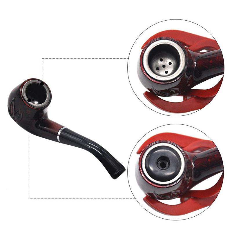 NICE Tobacco Pipe Flame Pattern Classic Wood Pipe Wood Pipes Curved Handle Flat Mouth Dual-use Smoking Accessories
NICE Tobacco Pipe Flame Pattern Classic Wood Pipe Wood Pipes Curved Handle Flat Mouth Dual-use Smoking Accessories