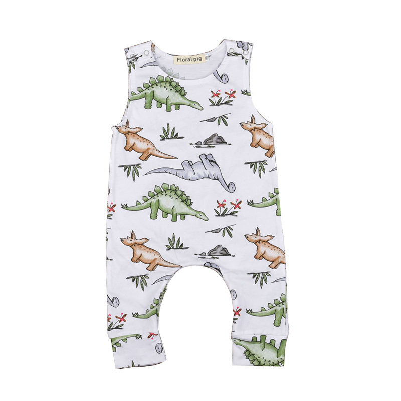 Baby Dinosaur Button Rompers Kids Clothes Paradise Printed Jumpsuits Climbing Clothes Boys and Girls Sleeveless Round Neck 41 от DHgate WW
