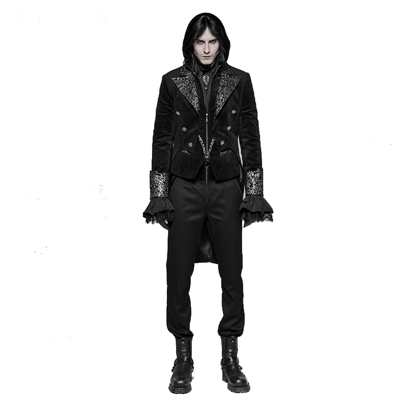 Adisputent Black Victorian Gothic Jacket Vintage Irregular Swallow Tail Men Fashion Coat High-Grade Cashmere Dress Woven
Adisputent Black Victorian Gothic Jacket Vintage Irregular Swallow Tail Men Fashion Coat High-Grade Cashmere Dress Woven