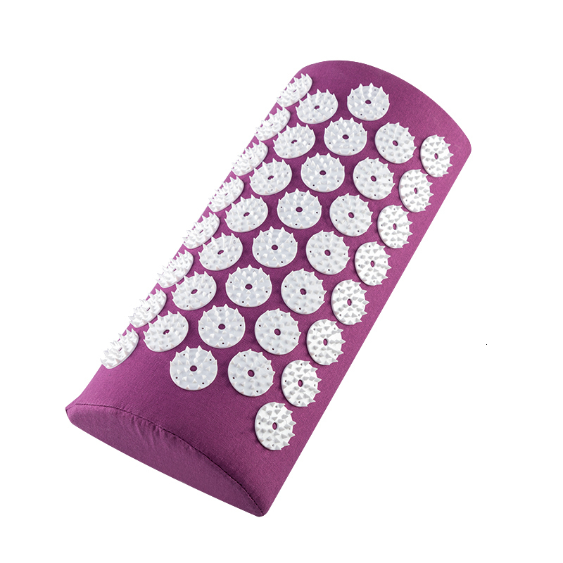 Massager (appro62*38cm)Cushion Massage Mat Acupressure Relieve Back Body Pain Spike Mat Acupuncture Massage Yoga Mat+Pillow+bag C18122801