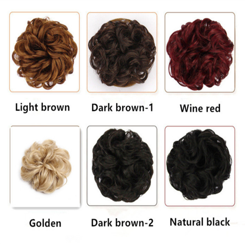 6 Colors Fashion curly Scrunchie Chignon Rubber Band Blonde Synthetic Hair Ring Wrap For Hair Bun Ponytails Heat Resistant
6 Colors Fashion curly Scrunchie Chignon Rubber Band Blonde Synthetic Hair Ring Wrap For Hair Bun Ponytails Heat Resistant