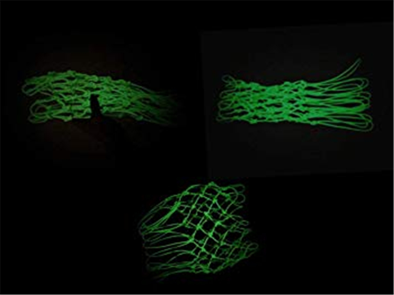 Basketball Net Hoop Glow in The Dark Light Glowing Basketball Hoop Replacement Net All Weather Thick Standard Size Heavy Duty Indo8806953