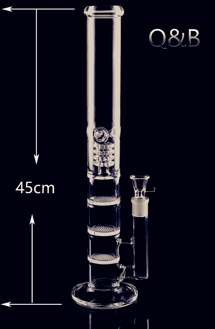 QBsomk New Oil Rigs Glass Bongs Large Water Pipe Free shipping Vase Perc Percolator Smoking Piper 18.8mm Joint Thick Arms 45CM Height
QBsomk New Oil Rigs Glass Bongs Large Water Pipe Free shipping Vase Perc Percolator Smoking Piper 18.8mm Joint Thick Arms 45CM Height