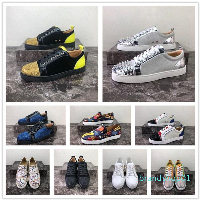 2020 Men Women Casual Shoes Designer Red Bottoms Studded Spikes Fashion Insider Sneakers Red Leather low Boots size34-48 333cvt, 38
2020 Men Women Casual Shoes Designer Red Bottoms Studded Spikes Fashion Insider Sneakers Red Leather low Boots size34-48 333cvt, 38