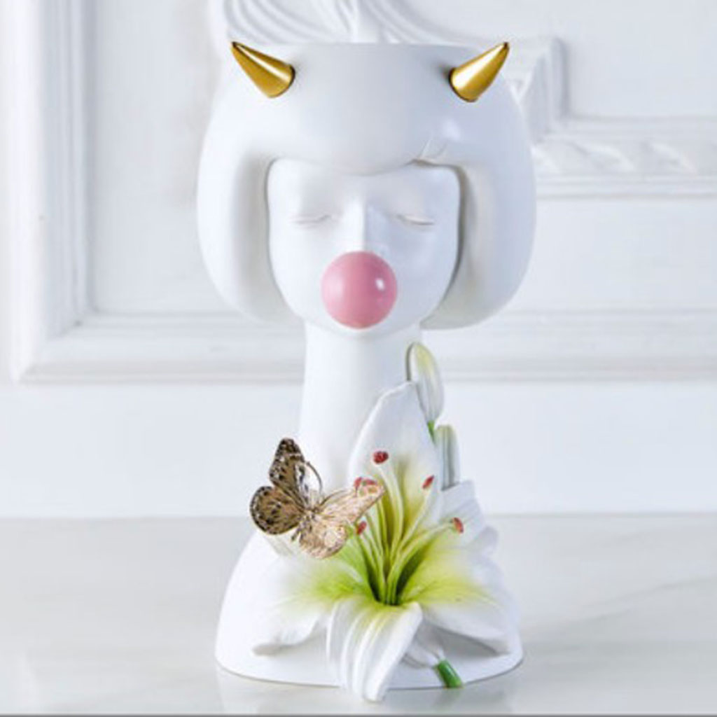 flowerpot resin flower vase water cultivation planter desk plant container mini ornament home decor (little witch)
flowerpot resin flower vase water cultivation planter desk plant container mini ornament home decor (little witch)