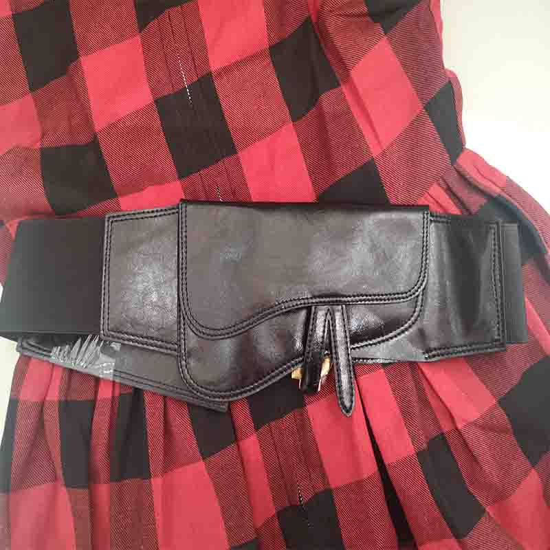Belts Cosmicchic Women Real Leather Wide Elastic High Waist Black Belt Metal Letter Femme 2022 Casual Cummerbunds
Belts Cosmicchic Women Real Leather Wide Elastic High Waist Black Belt Metal Letter Femme 2022 Casual Cummerbunds