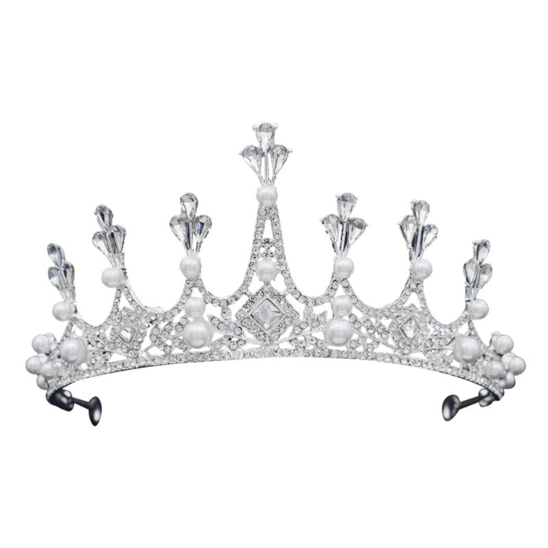 Other Geometry Crown Fashion Crystal Pearl Headdress Wedding Hair Hoop Bride Decor (Silver)
Other Geometry Crown Fashion Crystal Pearl Headdress Wedding Hair Hoop Bride Decor (Silver)