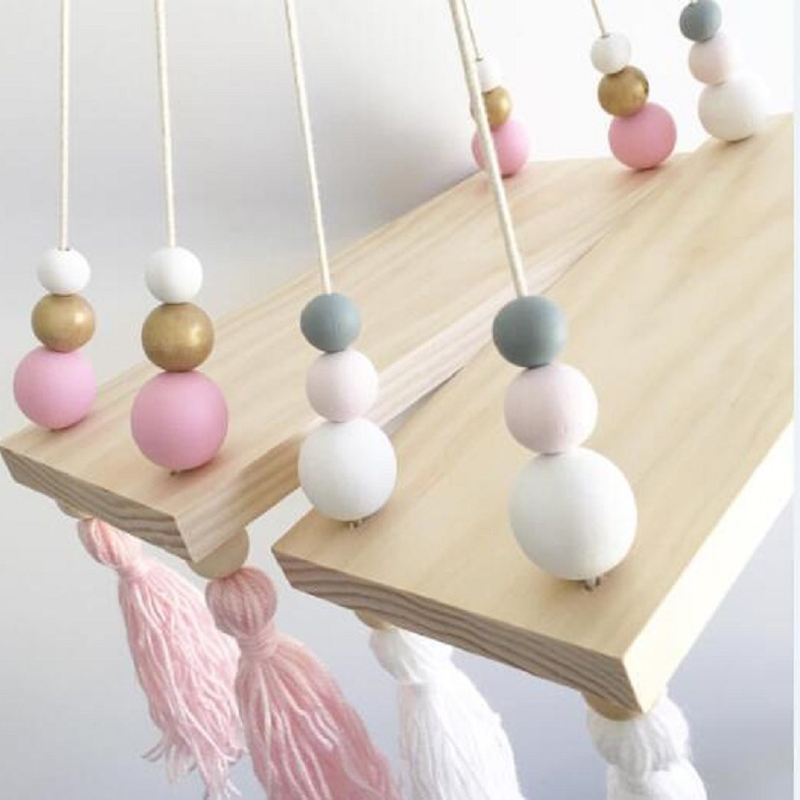 Nordic Style Wooden Storage Display Shelf Log Pine Wood Beads Shelves For Kids Room Decorative Hanging Stand Home Decorations
Nordic Style Wooden Storage Display Shelf Log Pine Wood Beads Shelves For Kids Room Decorative Hanging Stand Home Decorations