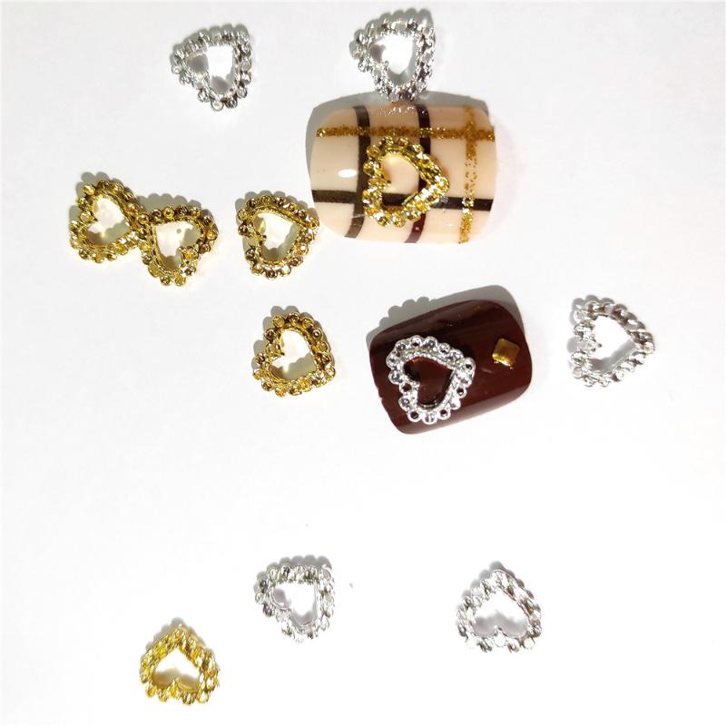 40Pcs Heart Nail Art Decorations Gold Metal Studs Hollow Charms Dekors Bling Nailart Ornaments Japanese 3d Glitter Accessories
40Pcs Heart Nail Art Decorations Gold Metal Studs Hollow Charms Dekors Bling Nailart Ornaments Japanese 3d Glitter Accessories