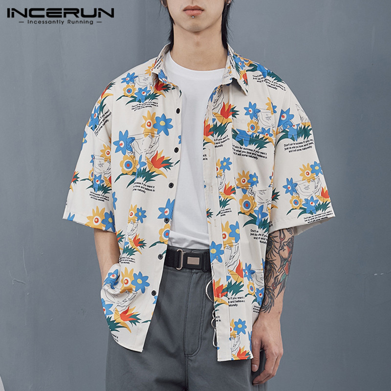 Summer Stylish Beach Men Hawaiian Shirt Lapel Loose Short Sleeve Breathable 2020 Tops Vacation Camisa Masculina -5XL INCERUN 7, White shirt
Summer Stylish Beach Men Hawaiian Shirt Lapel Loose Short Sleeve Breathable 2020 Tops Vacation Camisa Masculina -5XL INCERUN 7, White shirt