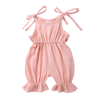 2020 Baby Cute Robes Children Solid Color Jumpsuits Boys and Girls Casual Rompers 2020 Summmer Lace Climbing-suits Baby Sleeveless Jumpsuit, Red
2020 Baby Cute Robes Children Solid Color Jumpsuits Boys and Girls Casual Rompers 2020 Summmer Lace Climbing-suits Baby Sleeveless Jumpsuit, Red