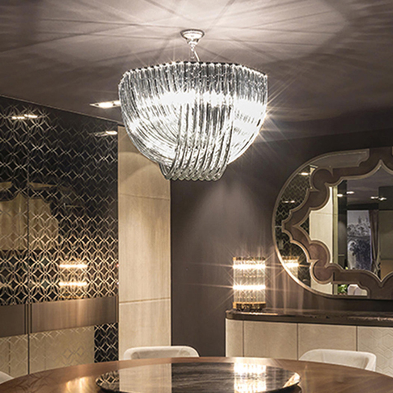 LED Modern Pendant Lights Fixture Crystal Glass Hanging Lamps Lanterna Home Indoor Lighting Hotel Club Bar Study Living Room Bedroom Lustre