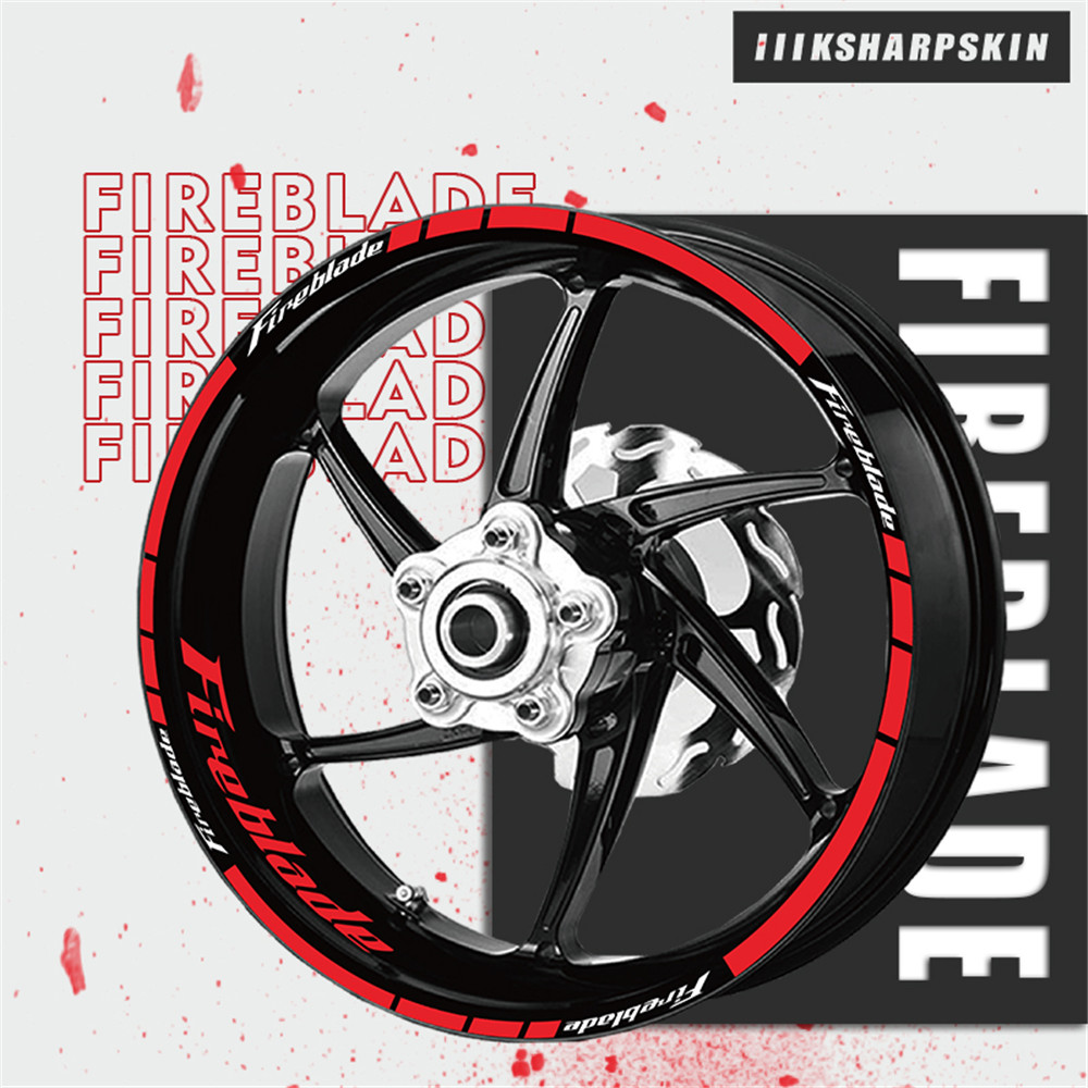Reflective motorcycle wheel logos and stickers inner edge stripe protection decals waterproof color tape 20 pcs for Honda FIREBLADE, Yellow
Reflective motorcycle wheel logos and stickers inner edge stripe protection decals waterproof color tape 20 pcs for Honda FIREBLADE, Yellow