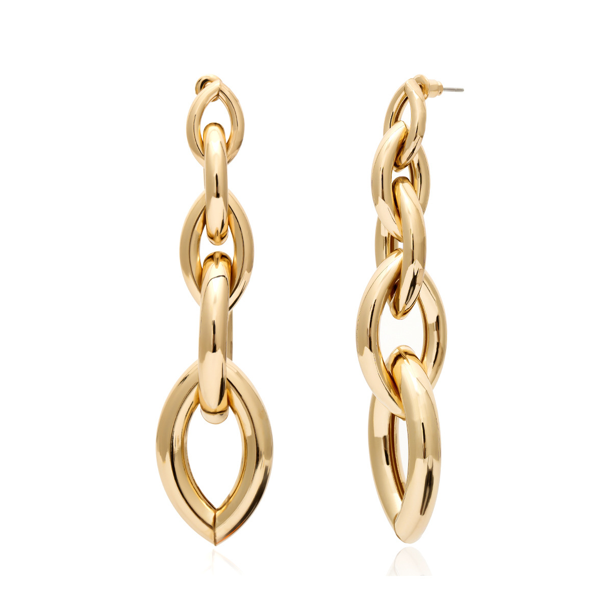 Fashion-Europe and the United States cross-border jewelry pendant earrings simple long irregular chain earrings women